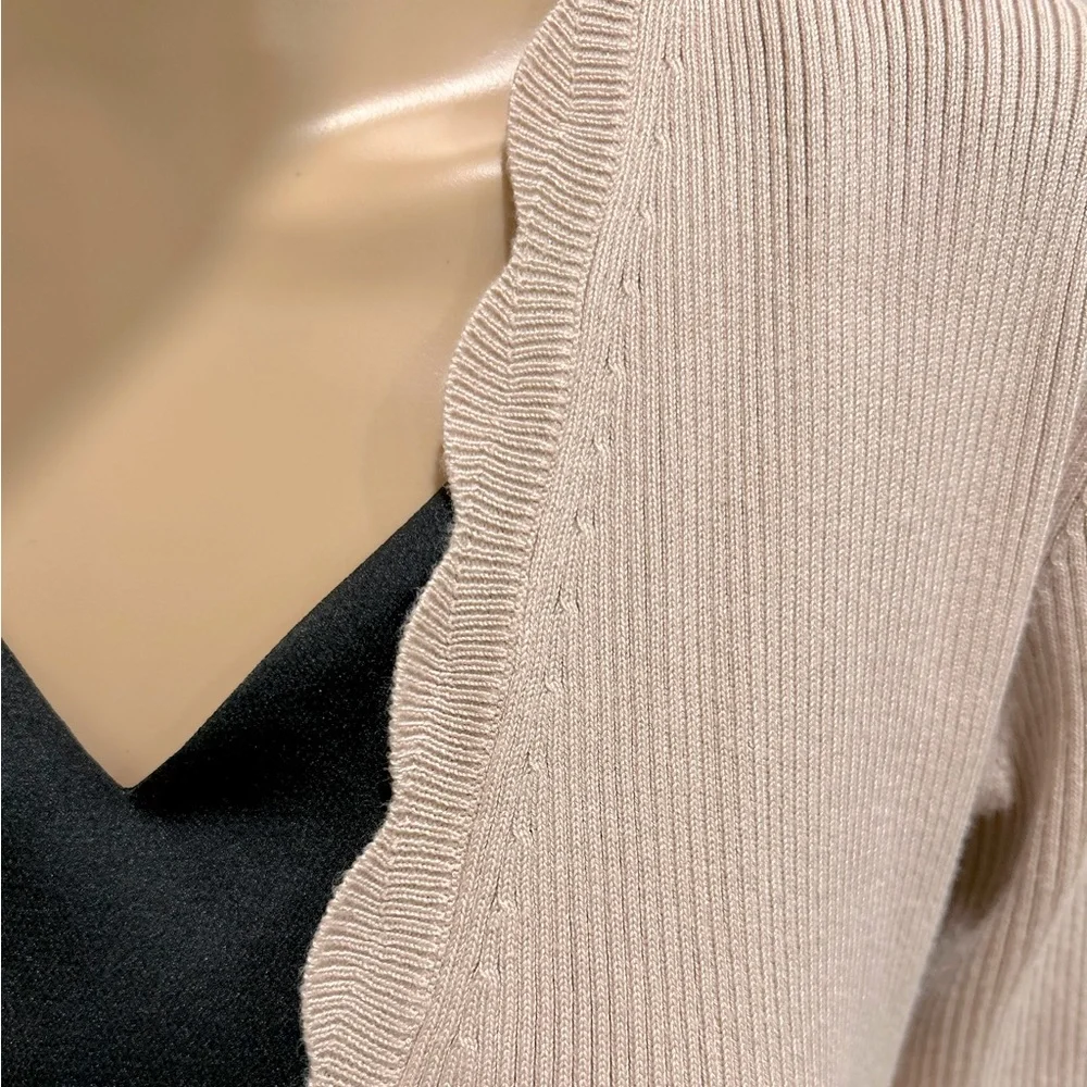 Cable & Gauge Long Ribbed Duster Cardigan - Picture 2 of 5